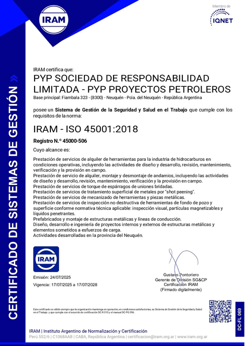 IRAM - ISO 45001:2018